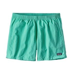 Patagonia | neon sea foam 5” baggies